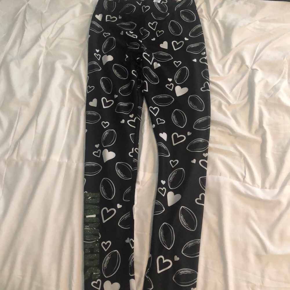 Back and white NFL packers leggings